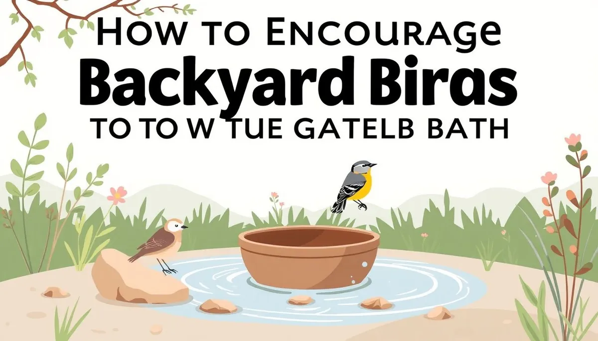 How to Encourage Backyard Birds to Visit Your Garden Water Bath